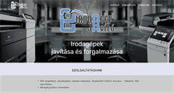 Desktop Screenshot of irodagepjavito.hu