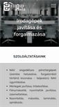 Mobile Screenshot of irodagepjavito.hu